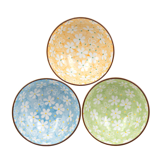 Flower Bowl 3pc Set - 4.5"D