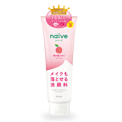 Naive Makeup Removal Face Wash Foam Peach Leaf 200g