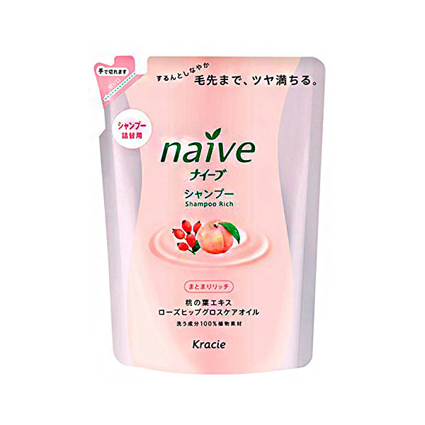NAÏVE Rosehip & Peach Leaf Shampoo Refill 400ML