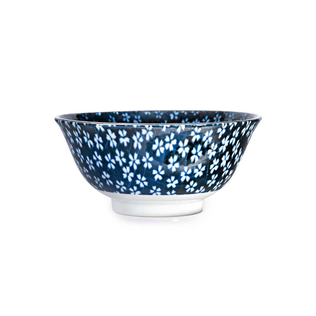 Japanese Blue Flowers Bowl 6"D - Set of 2