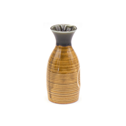 Japanese Ceramic Sake Bottle - Brown