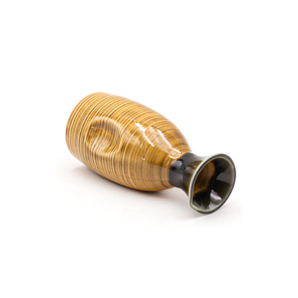 Japanese Ceramic Sake Bottle - Brown