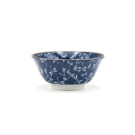 Japanese Dragonfly Noodle Bowl Set for 2 - Blue