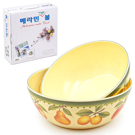 Fruit Pattern Melamine Multi-purpose Bowl 2pc Set