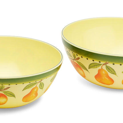 Fruit Pattern Melamine Multi-purpose Bowl 2pc Set