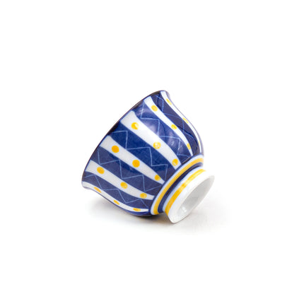 Blue Stripe Ceramic Tea Cup 6pc set