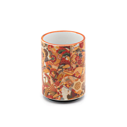 Traditional Asian Nature Pattern Teacup - Set of 2