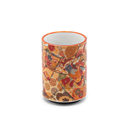 Traditional Asian Nature Pattern Teacup - Set of 2