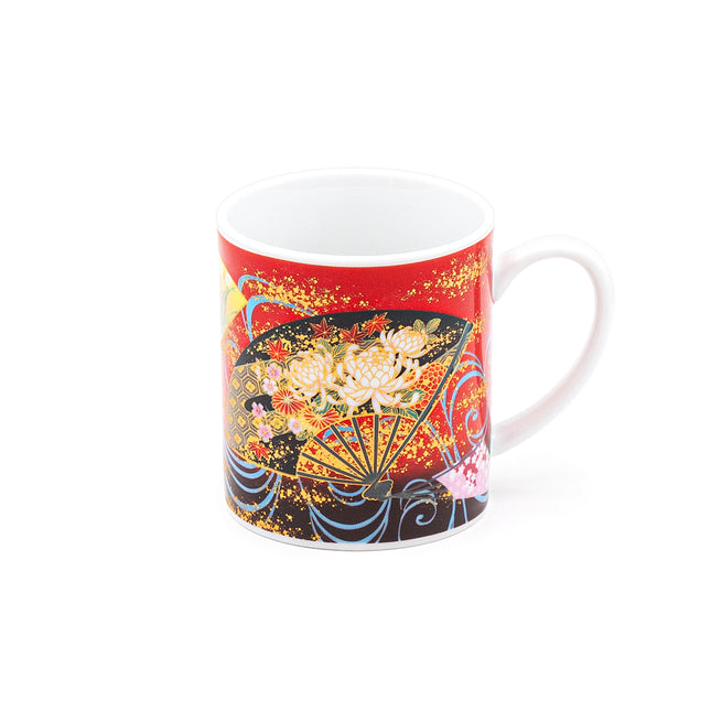 Multicolor Fan Mug 3"Dx3.5"H