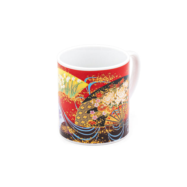 Multicolor Fan Mug 3"Dx3.5"H