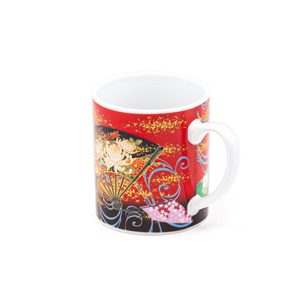 Multicolor Fan Mug 3"Dx3.5"H