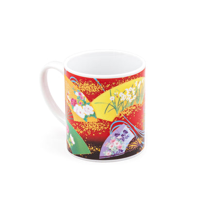 Multicolor Fan Mug 3"Dx3.5"H
