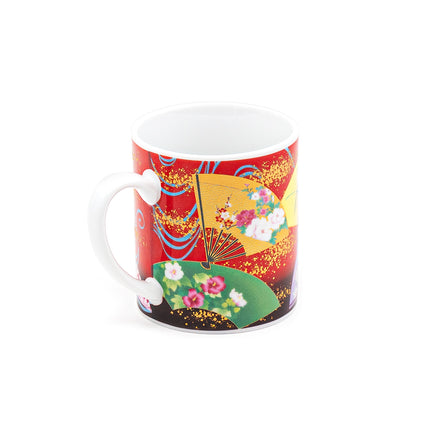 Multicolor Fan Mug 3"Dx3.5"H