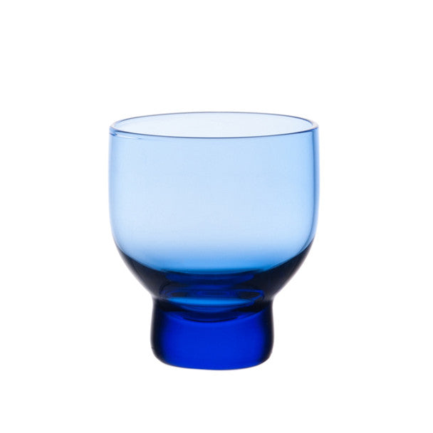 Blue Glass Sake Cup - Set of 6