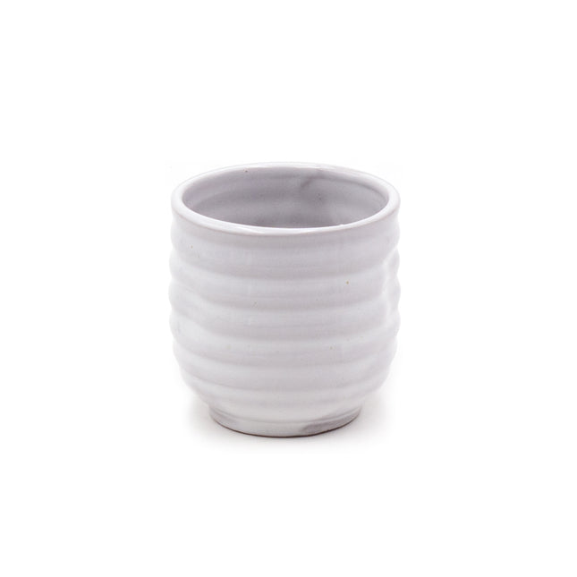 Glossy White Ceramic Cup