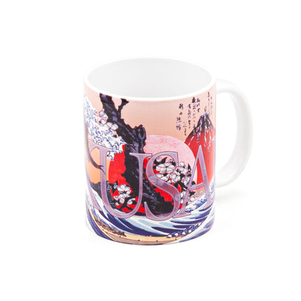 Hokusai Porcelain Cup - 10 fl.oz.