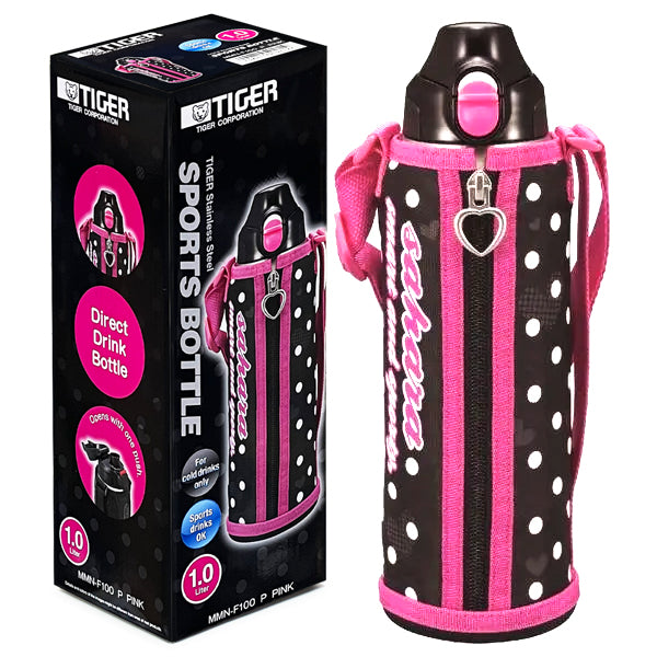 Tiger Stainless Steel Vacuum Sports Bottle 1.0L/33.8oz (Pink)