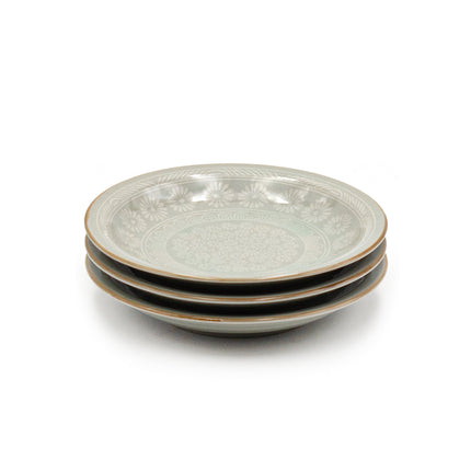 Floral Patterned Ceramic Plate 5PC Set