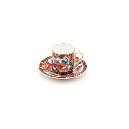 Imari Porcelain Coffee Set - 6 Cups & 6 Saucers