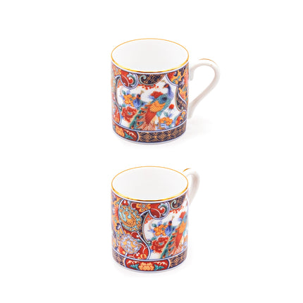 Imari Porcelain Coffee Set - 6 Cups & 6 Saucers