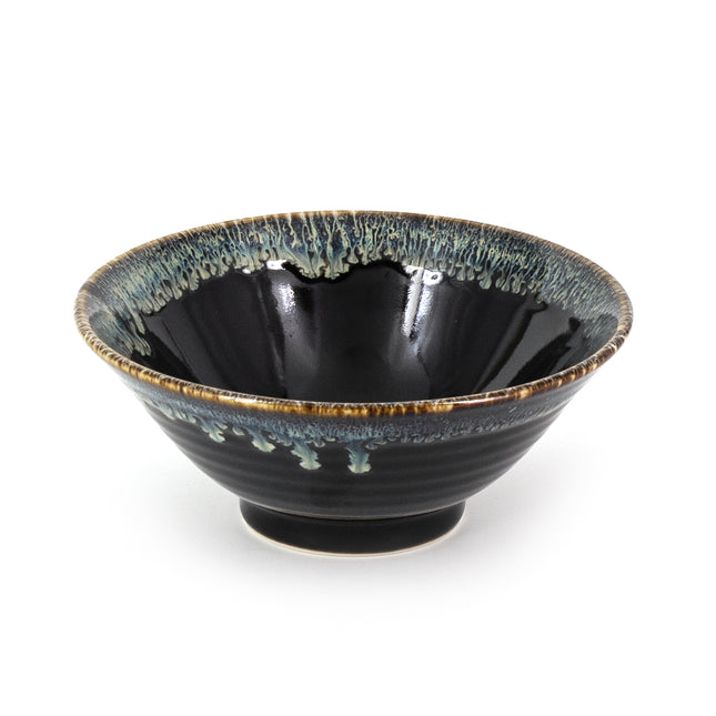 Reactive Glaze Noodle Bowl - Seafoam