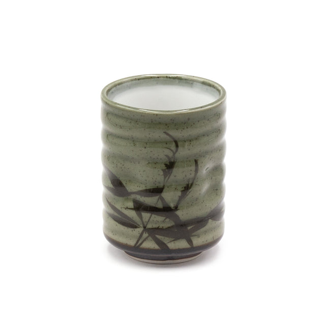 Green Bamboo Porcelain Tea Cup
