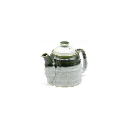 Japanese Teapot Teacup Set Green Bamboo Case