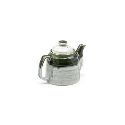 Japanese Teapot Teacup Set Green Bamboo Case