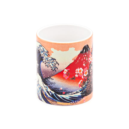 Japanese Ceramic Mug with Iconic Japanese Kimono Woman