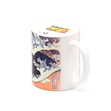 Japanese Ceramic Mug with Iconic Japanese Kimono Woman