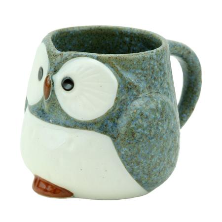 Stony Owl Mini Mug - Grey