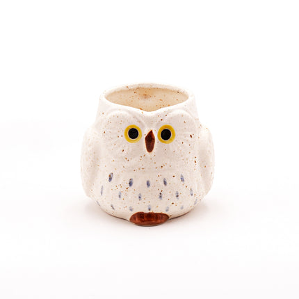 Stony Owl Mini Mug - White