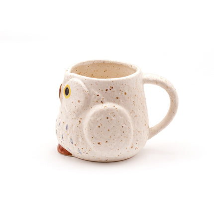 Stony Owl Mini Mug - White