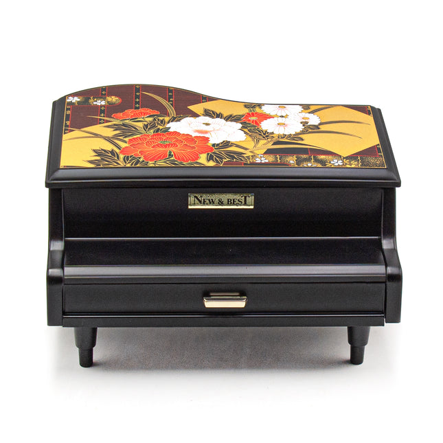 Piano-Shaped Lacquer Tissue Box