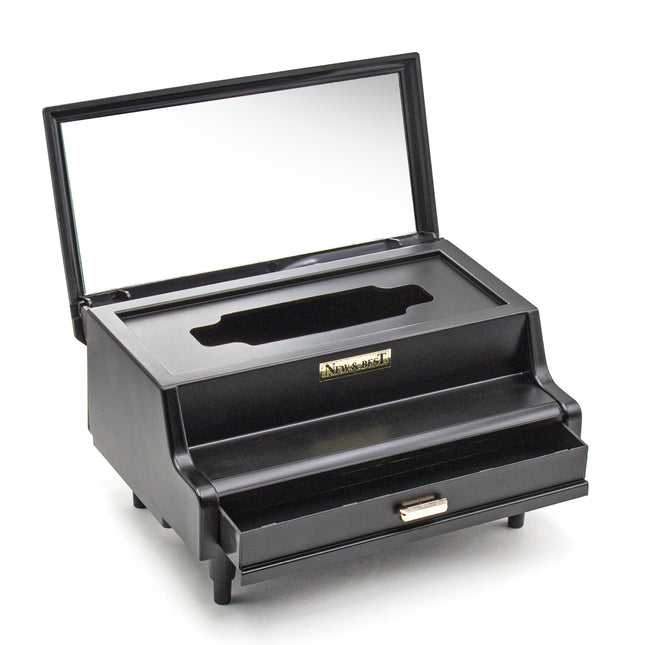 Piano-Shaped Lacquer Tissue Box