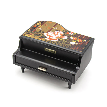Piano-Shaped Lacquer Tissue Box - Rose
