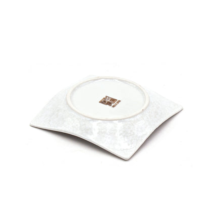 Japanese Cherry Blossom Ceramic Square Plate Set of 4