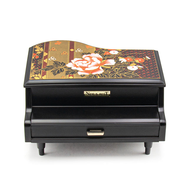 Piano-Shaped Lacquer Tissue Box - Rose