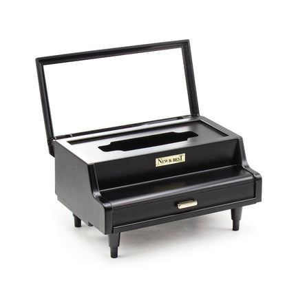 Piano-Shaped Lacquer Tissue Box - Rose