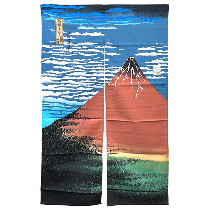 Fuji Mointain Noren Furoshiki Curtain - Multicolor