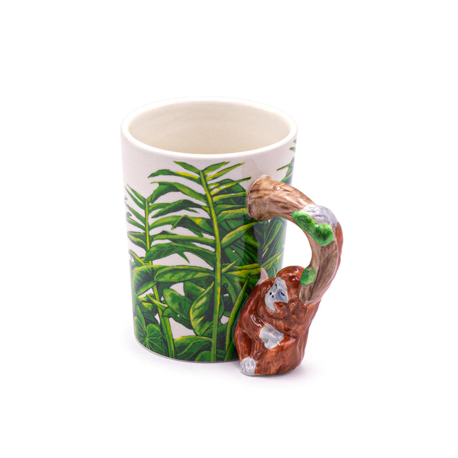 Orangutan Shaped 3D Handle Mug