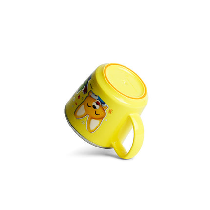 Pororo Kid Cup Non-Slip Stainless Steel Yellow Mug