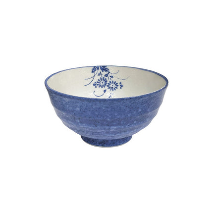 Blue Flower Noodle Bowl 6-7/8"D