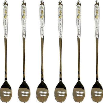 Peter Rabbit 18/10 Stainless Steel Long Tea Spoon 6pcs Set