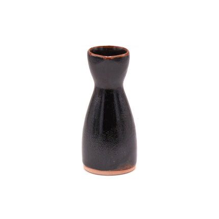 Japanese Black Porcelain Sake Bottle