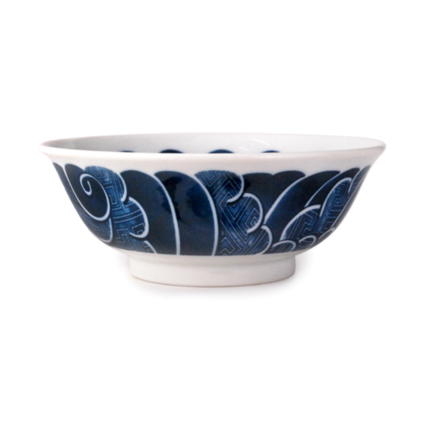 Blue Flower Noodle Bowl 8"D, Set of 4