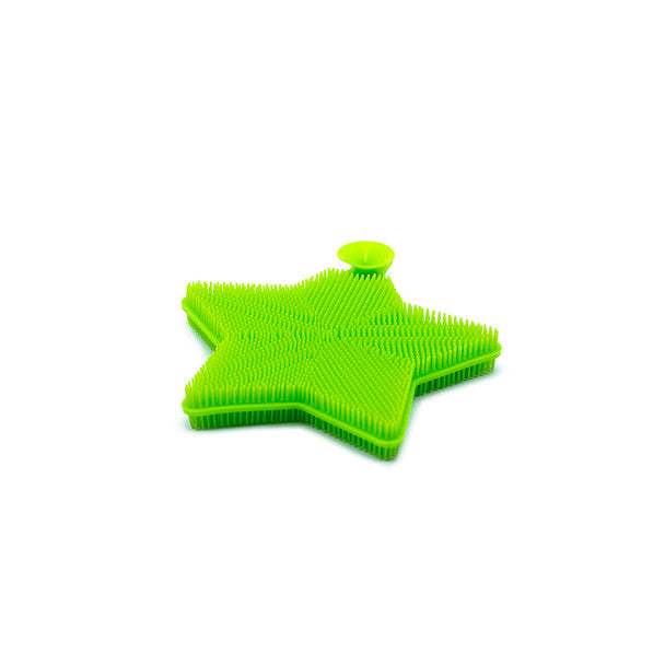 Silicone Dishwash Scrubber - Green Star
