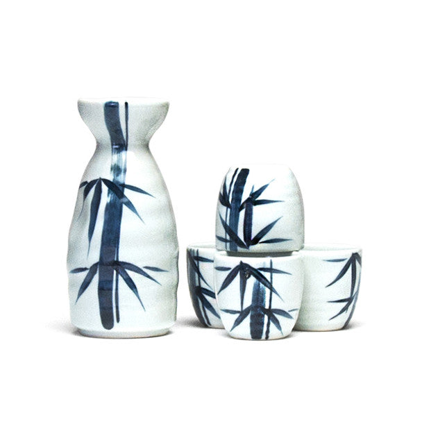 Kafuh Bamboo Sake Set Subtle Blue