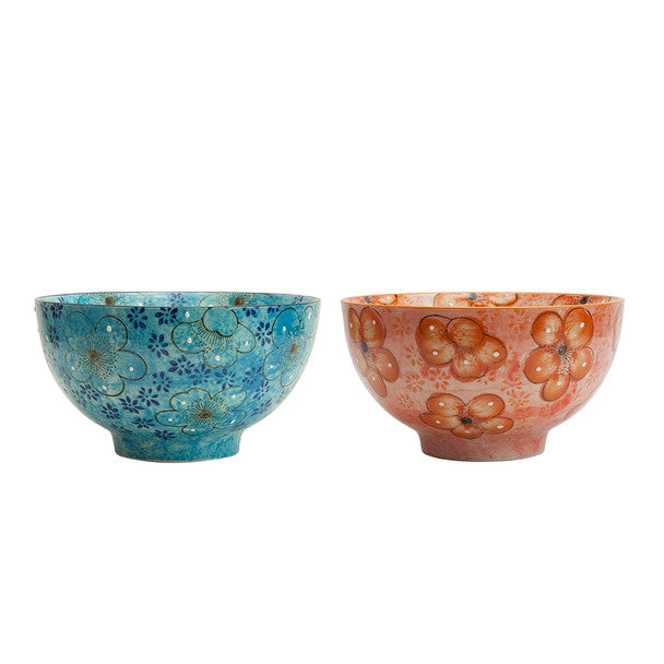 Miyabi Assorted Rice Bowls Set (Florals)