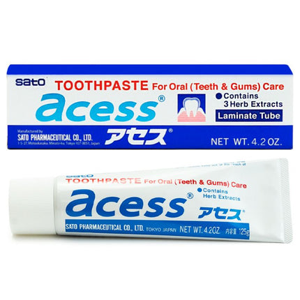 Sato ACESS Toothpaste for Oral Teeth & Gums Care 4.2oz (125g)